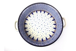 420 Bunzlau Ronde schaal met open handvaten 339X 26 cm Ronde Schalen